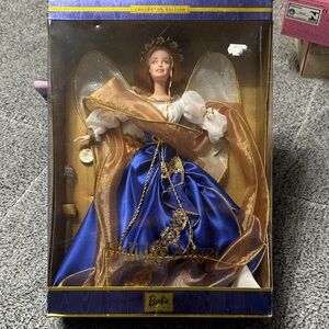 Barbie Holiday Collector Edition Angel with Blue and Gold Gown